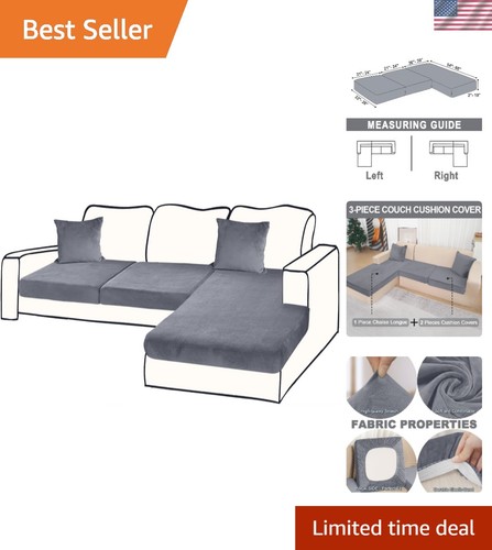 Sectional couch cover velvet - cover,