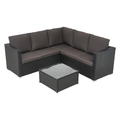 Rattan garden furniture corner - garden,